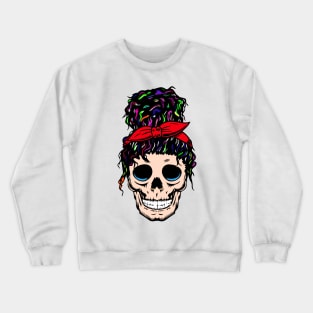 Girl's Fancy Skull Crewneck Sweatshirt